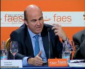 De Guindos dice que Rajoy ha apuntado los pilares de su polí