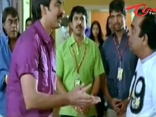 Funny Scene - Raviteja Hilarious Hug To Brahmanandam