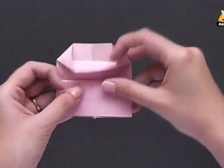 Origami in Sindhi - How to make a Heart with Stand