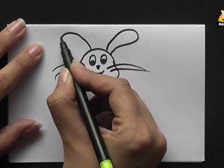 How to draw a Cartoon Rabbit in Kannada