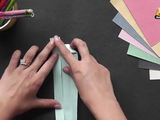 Origami in Marathi  - Easy way to make a Heart Bookmark