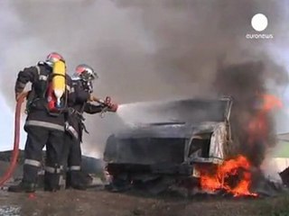 Last toxic train triggers a violent farewell