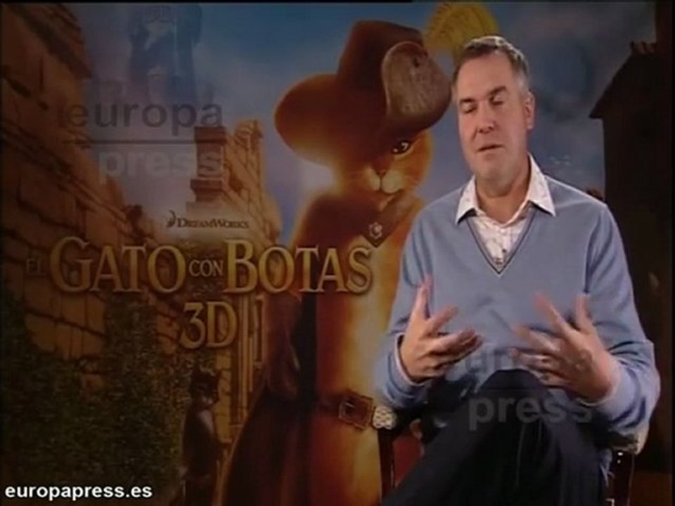 Banderas y Hayek ponen su voz a El Gato con botas