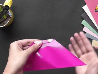Origami in Kannada - How to make a Cup Cake