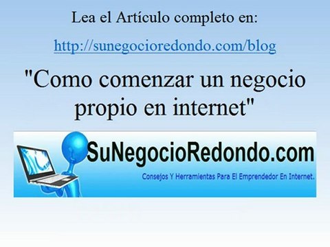 Como comenzar un negocio propio en internet