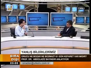 Orucun Kefareti Kur'an Ve Sünnette Yoktur...