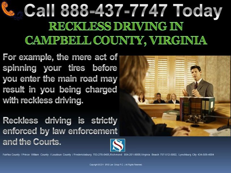 RECKLESS DRIVING CAMPBELL COUNTY VIRGINIA LAWYER