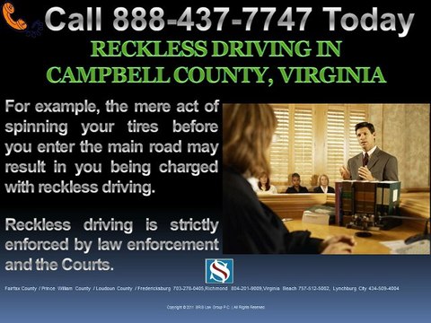 RECKLESS DRIVING CAMPBELL COUNTY VIRGINIA LAWYER