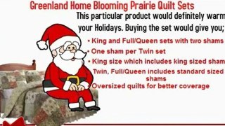 Best Christmas Gifts | Greenland Home Blooming Prairie Quilt Sets | Best of Christmas Gifts 2012