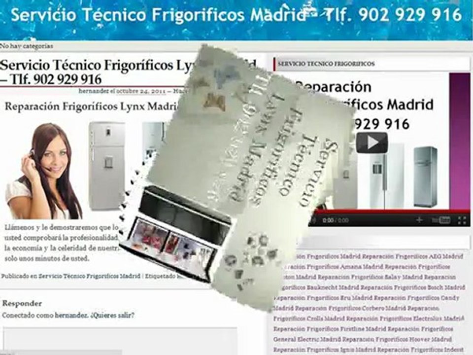 Reparación Frigoríficos Lynx Madrid - Tlf. 902 929 706