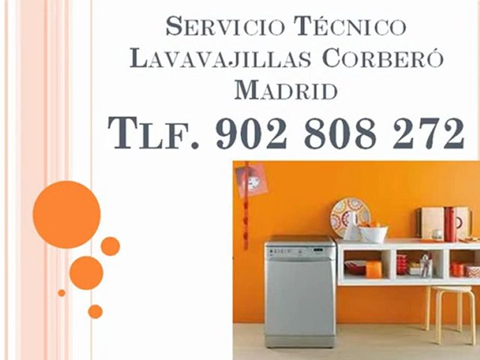 Reparación lavavajillas Corberó Madrid - Tlf. 902 808 272