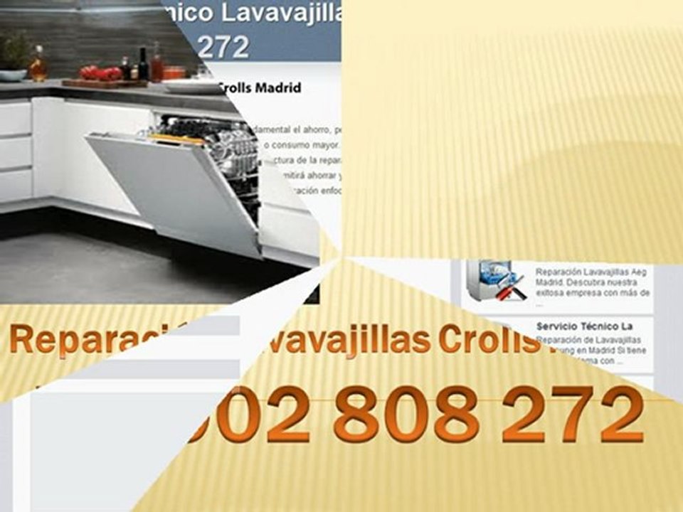 Reparación lavavajillas Crolls Madrid - Tlf. 902 808 272