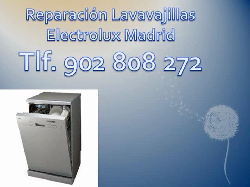 Reparación lavavajillas Electrolux Madrid - Tlf. 902 808 272