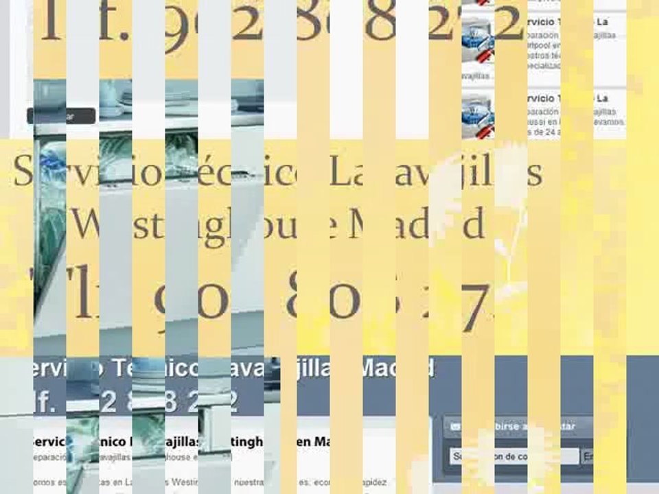 Reparación lavavajillas Westinghouse Madrid - Tlf. 902 808 272