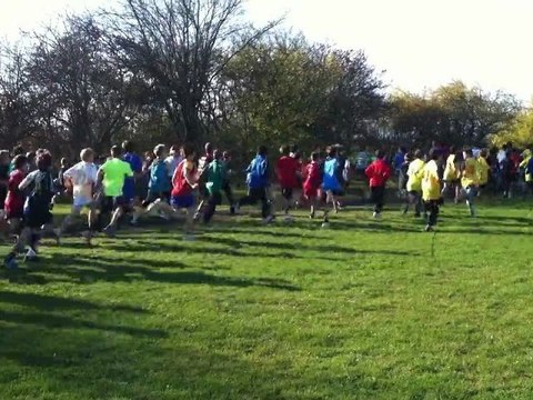 Départ course benjamins garçons cross départemental