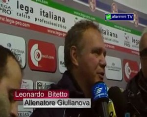 Altarimini.Iinterviste a Melotti e Bitetto dopo Rimini-Giulianova