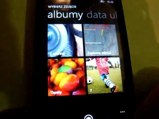 Menu ustawienia  w HTC Mozart:-)