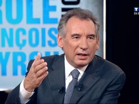 François Bayrou, invité de Parole directe sur TF1