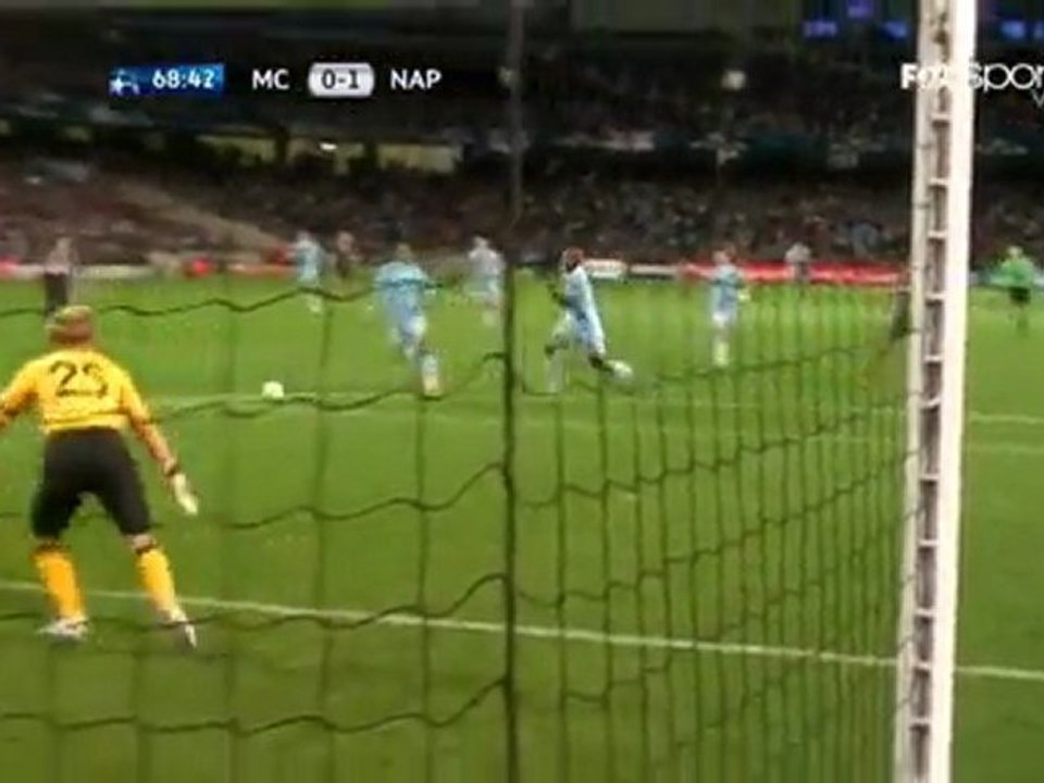 Manchestrer City - Napoli gol Cavani