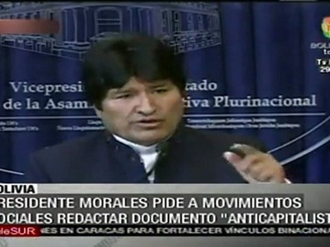 Evo Morales pide contruír nueva tesis para salvar humanidad