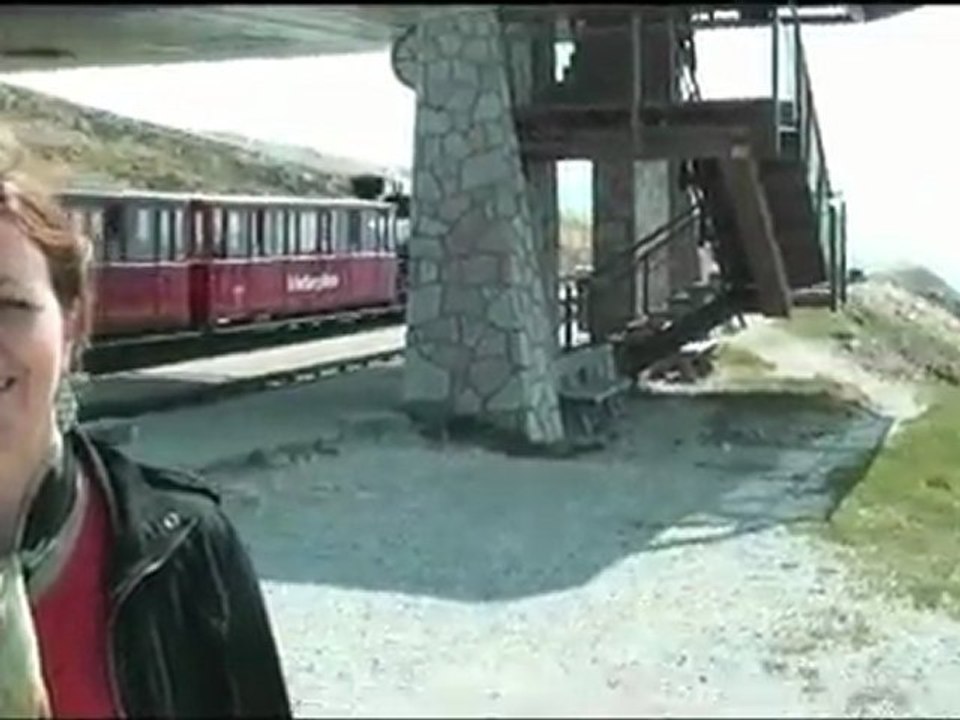 Riding the SchafbergBahn steam railway in St Wolfgang, ...