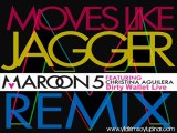 Maroon 5 - Moves Like Jagger ft. Christina Aguilera ( Dirty Wallet Live )