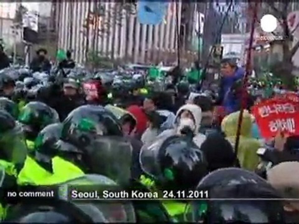 South Korea: Demonstration against... - no comment