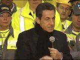 Sarkozy défend l'industrie nucléaire au Tricastin