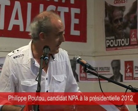 Meeting du NPA: intervention de Philippe Poutou