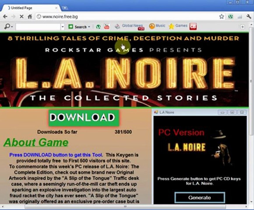 LA Noire - Download PC Free + Crack RELOADED Full Game