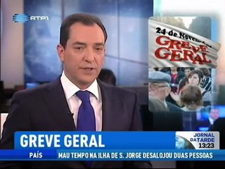Jornal da Tarde RTP. Parte 1 del 24112011