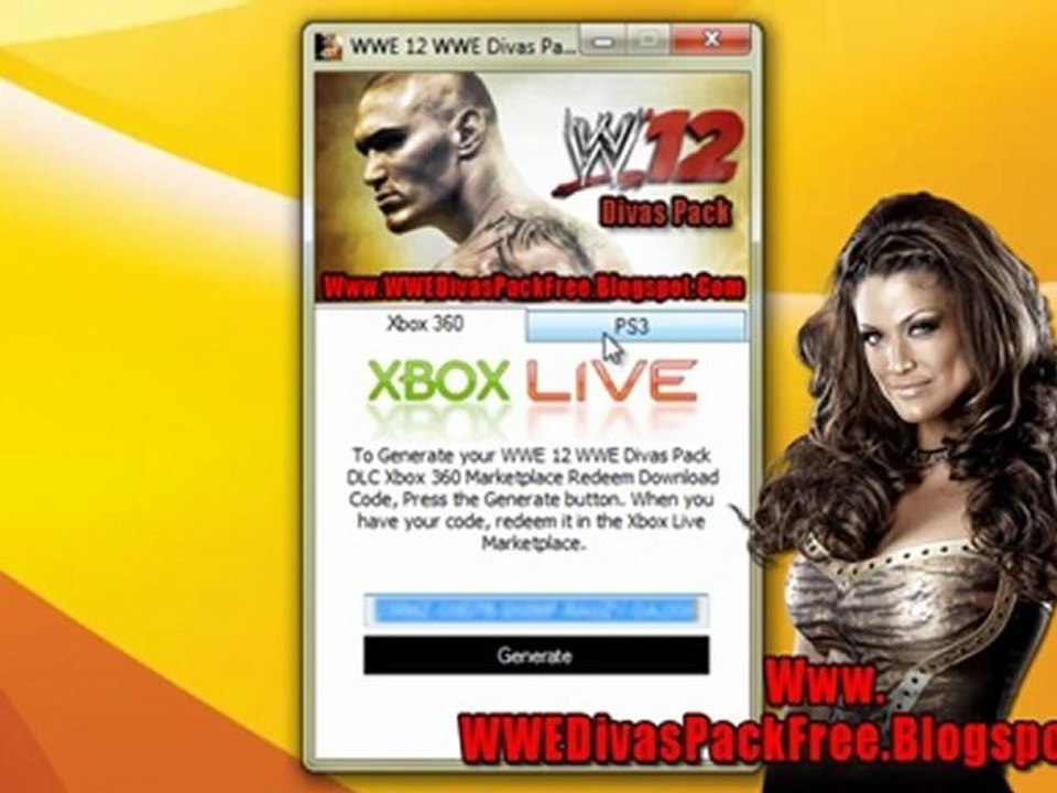 How to Get WWE 12 WWE Divas Pack DLC Free!!