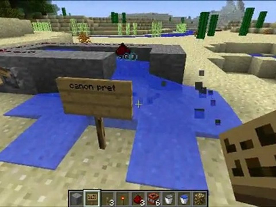 tutorial canon minecraft