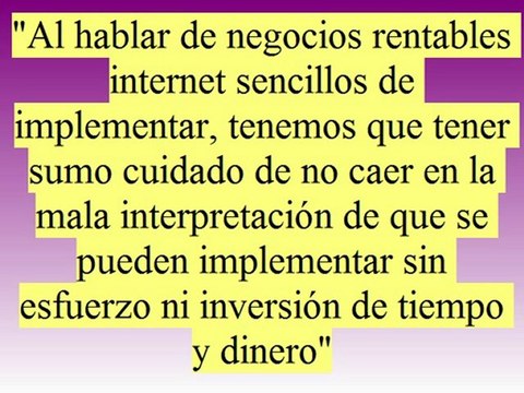 Negocios rentables internet, sencillos y rápidos.