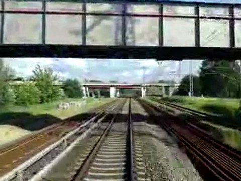 S-Bahn Berlin Führerstandsmitfahrt Schöneweide - Zeuthen