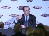 Intervention de François Hollande lors du forum Libération sur le thème 