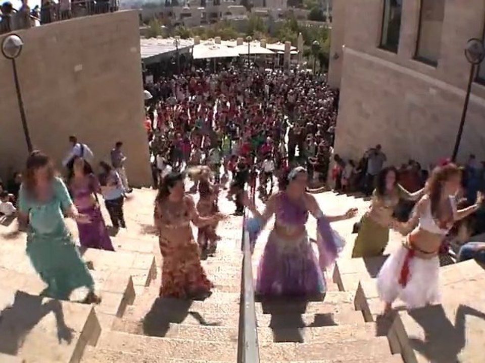 hora jerusalem flash mob live