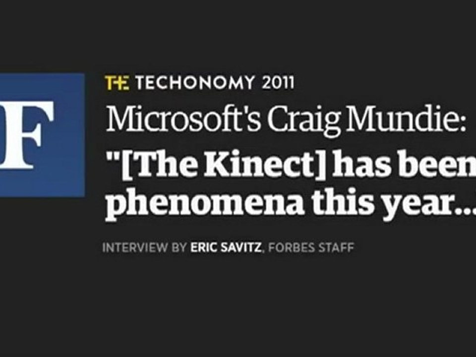 Craig Mundie - What's Next For Kinect