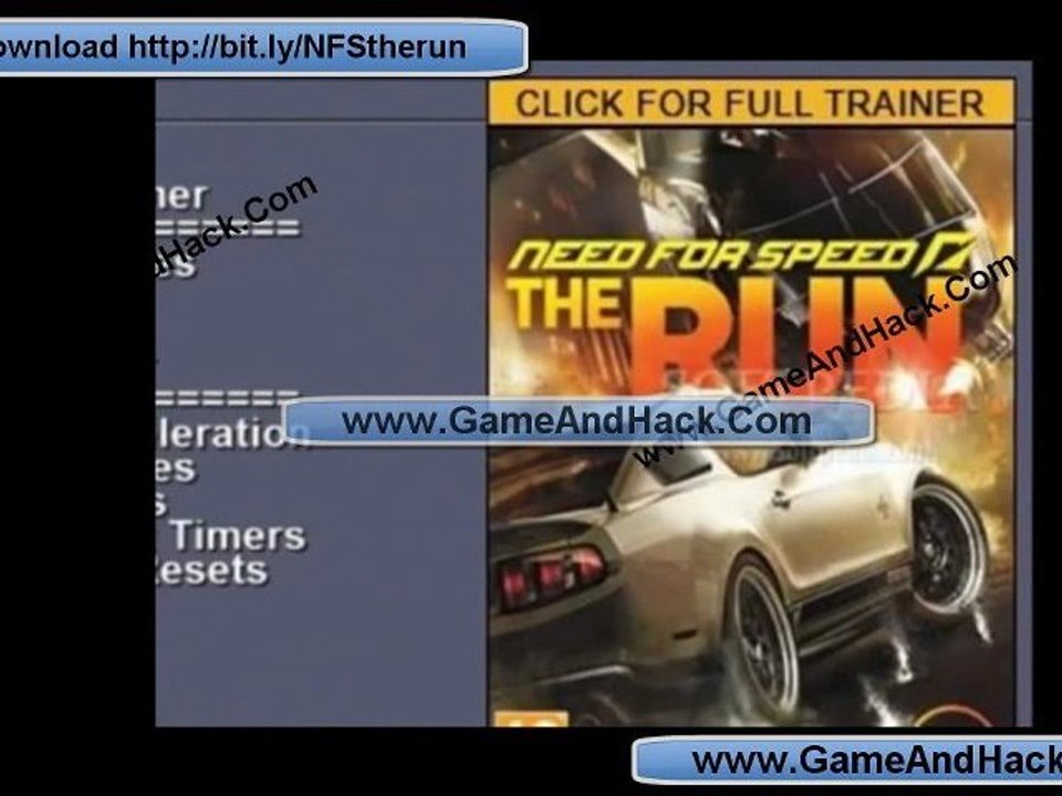 UPDATE Need for Speed the Run v2.0 TRAINER FREE WORKING