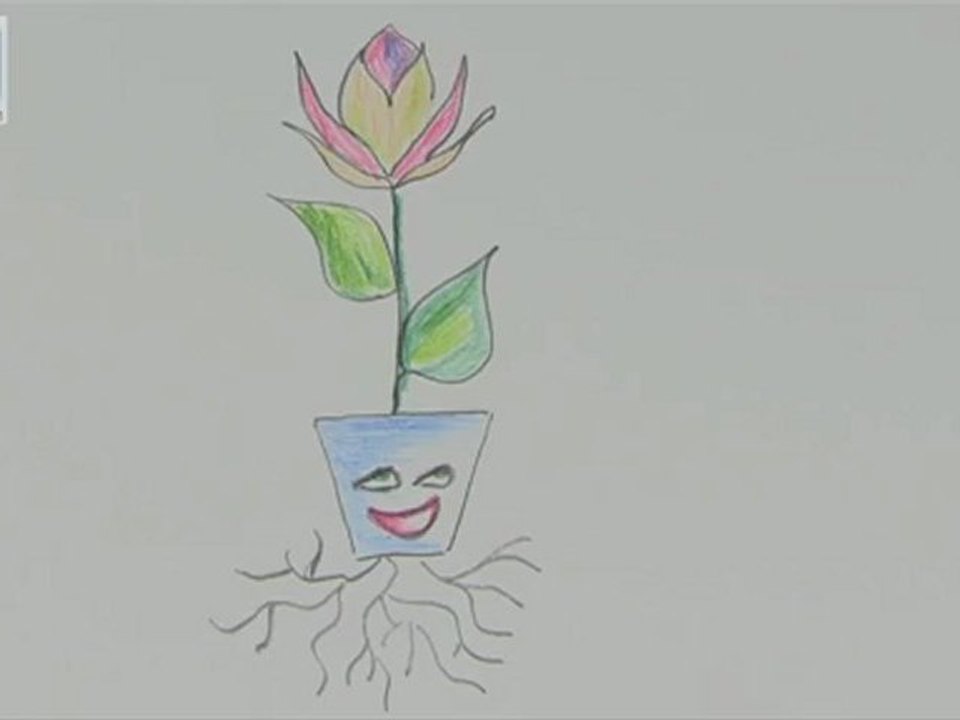 La Fleur de Josy - Dessin animé réalisé lors d'un atelier.