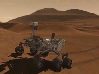 Atterrissage du robot "Curiosity" sur Mars (animation)