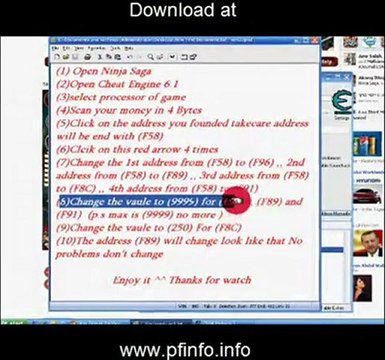 Cheat Engine 6.1 Ninja Saga Hack 1 Hit Kill Cheat