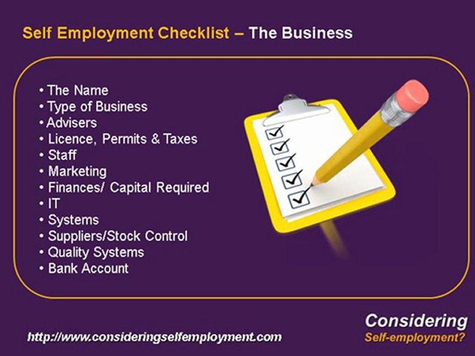 What is Self Employment? 04 Business Start-Up Scotland Self Employment UK