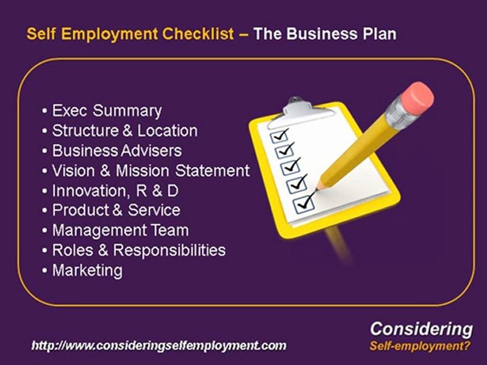 What is Self Employment? 05 Your Business Plan and Business Start-Up Scotland