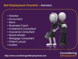 What is Self Employment? 07 Your Business Advisers