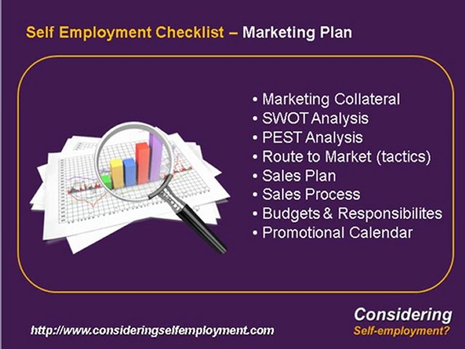 What is Self Employment? 09 Small Business Marketing Plan