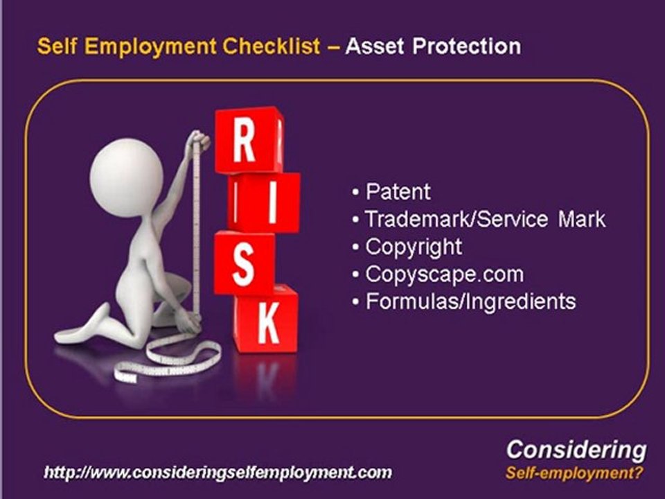 What is Self Employment? 11 - Intellectual Property Protection
