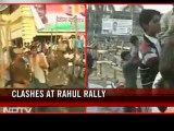 Security breach at Rahul Gandhi's rally; SP, Congress workers clash