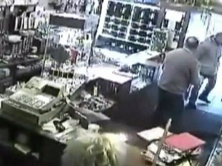 Broom beats knife in jewellery store clash