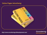 Becoming Self Employed, Small Business Marketing and Yellow pages advertising